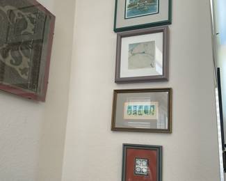 Stamps wall art etc.