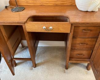 Inner drawers on right, shelves need inserted on left side