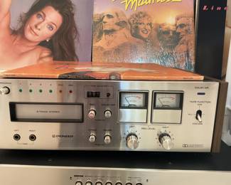 pioneer 8 track stereo recording deck player receiver