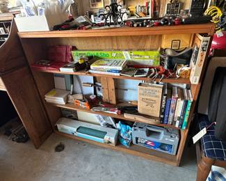 Another bookshelf, assorted goodies