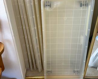 Under bed rolling storage boxes