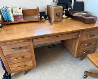 Wood office desk