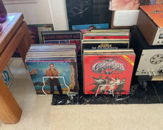Record Albums from Elton John to Simon and Garfunkel, Willie Nelson to Pink Floyd, mostly vintage