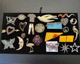 Pins brooches most sterling