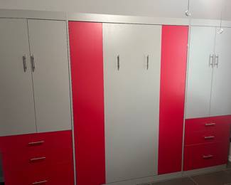 Full size Murphy Bed with Cabinets