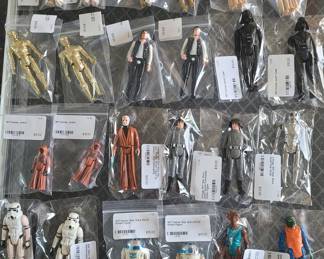 Collectible Toys
o 1974 Erik Estrada Mego action figure
o 1974 Mego Green Goblin clothes
o 1974 Mego Ironman
o 1977 Kenner Darth Vader
o 1977 Kenner Han Solo
o 1977 Kenner JAWA
o 1977 Kenner Luke Skywalker
o 1977 Kenner Luke Skywalker with telescopic
o 1977 Kenner Star Wars R2-D2 Action Figure
o 1977 Kenner Tusken Raider