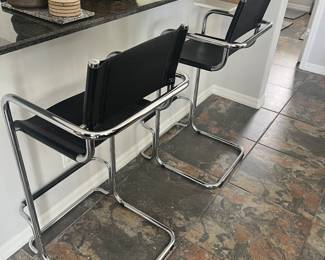 Wassily Style Bar Stools 22"