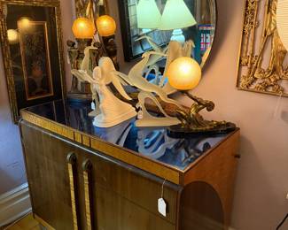 Streamline Mirrored Top Chest and Mirror