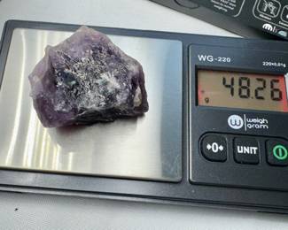 large chunk of rare deep purple to clear amethyst