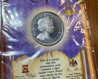 Harry Potter, isle of Man legal tender coin. 1 crown