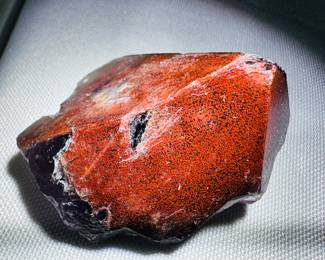 large chunk of rare iron included, amethyst