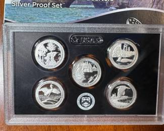 2018 silver Quarter set. America, the beautiful series San Francisco mint