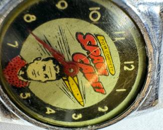 original space cadet, mechanical watch. Winds and works.
