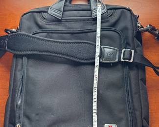 vintage victorinox by Swiss Army nylon laptop bag with original padded shoulder strap and registration ID