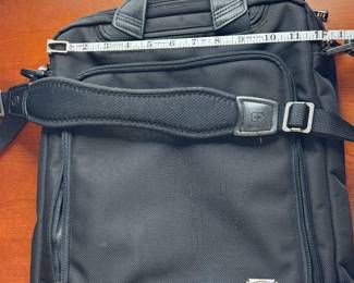 vintage victorinox by Swiss Army nylon laptop bag with original padded shoulder strap and registration ID
