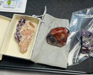 Iron included amethyst collection