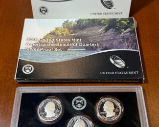 2018 silver Quarter set. America, the beautiful series San Francisco mint