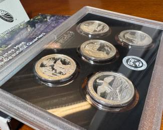 2018 silver Quarter set. America, the beautiful series San Francisco mint