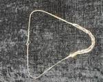 sterling silver 18 inch braided end necklace