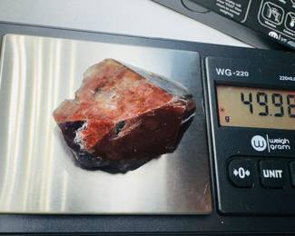 large chunk of rare iron included, amethyst