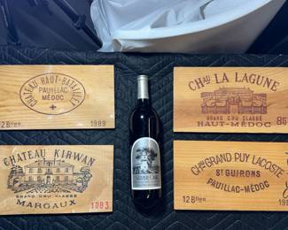 rare, European wine, crate, end panels