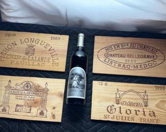 rare, European imported, wine, crate, end panels (silver oak not included)