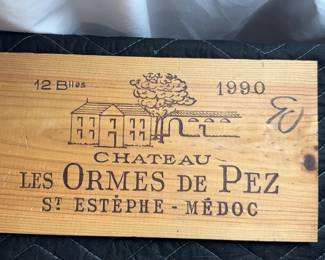 rare, European imported, wine, crate, end panels