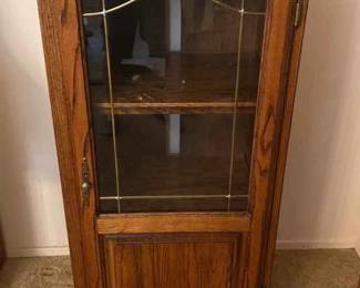 Wood Cabinet With Glass Door