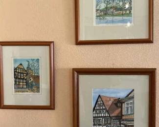 Trio Of Framed Art