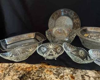 Crystal Like Serving Dishes