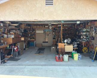 Garage full of tools