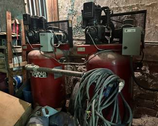 Magna Force by Sanborn 80 Gallon two-stage heavy duty air compressors