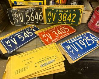 Vintage License Plates