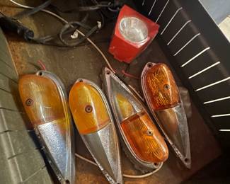 Vintage teardrop tail lights