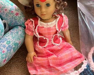 3 American  Girl Dolls and accessories