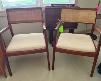 PAIR MID CENTURY PLAYBOY CHAIRS BY JENS RISOM