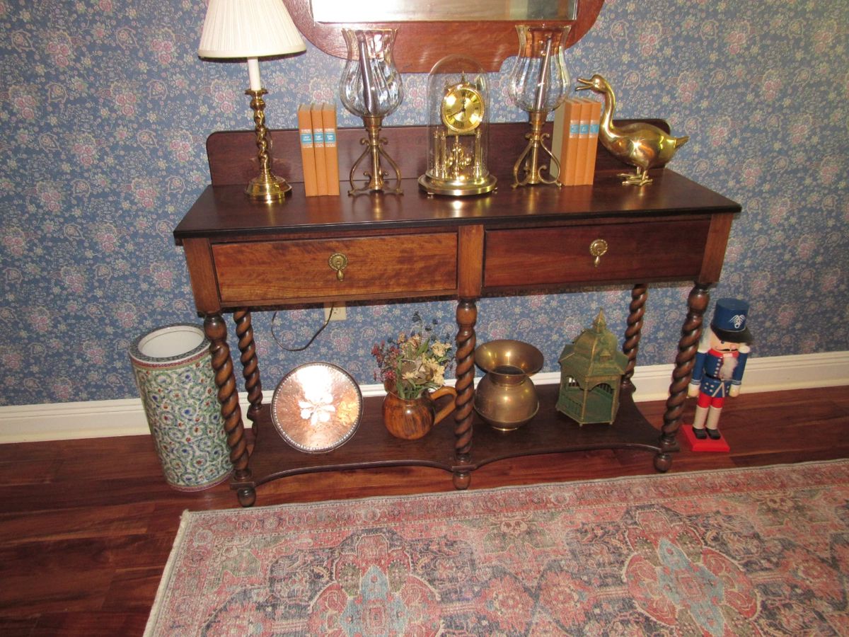 Great barley twist foyer table