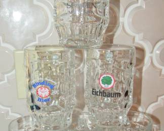 Heavy German beer mugs