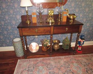 Great barley twist foyer table