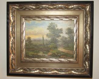 Beautiful oil on board painting