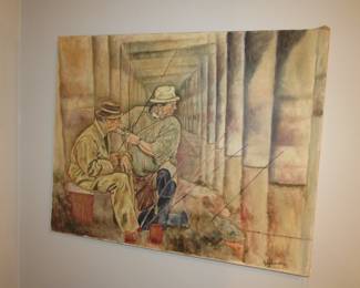 Oil on Canvas signed Glisson