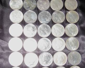 Morgan & Liberty silver dollars