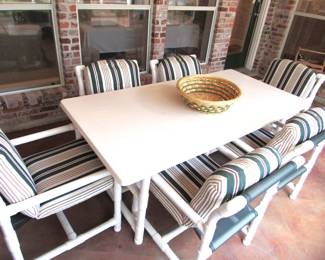 Nice sturdy PVC patio set