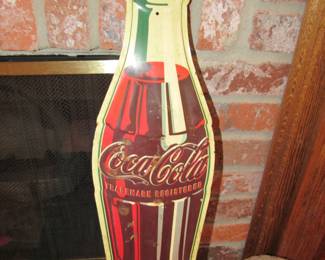 Vintage metal coke sign