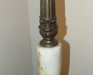 Antique onyx lamp