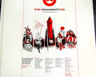 1970 Summerfest line-up poster! Wow!