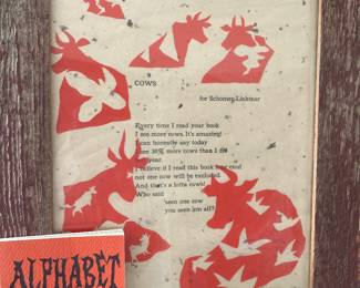 Rare Schomer Lichtner book & framed poem