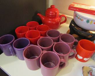 Waechtersbach hot chocolate pot & mugs