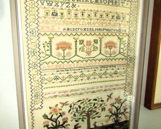 "The Chase" cross stitch sampler