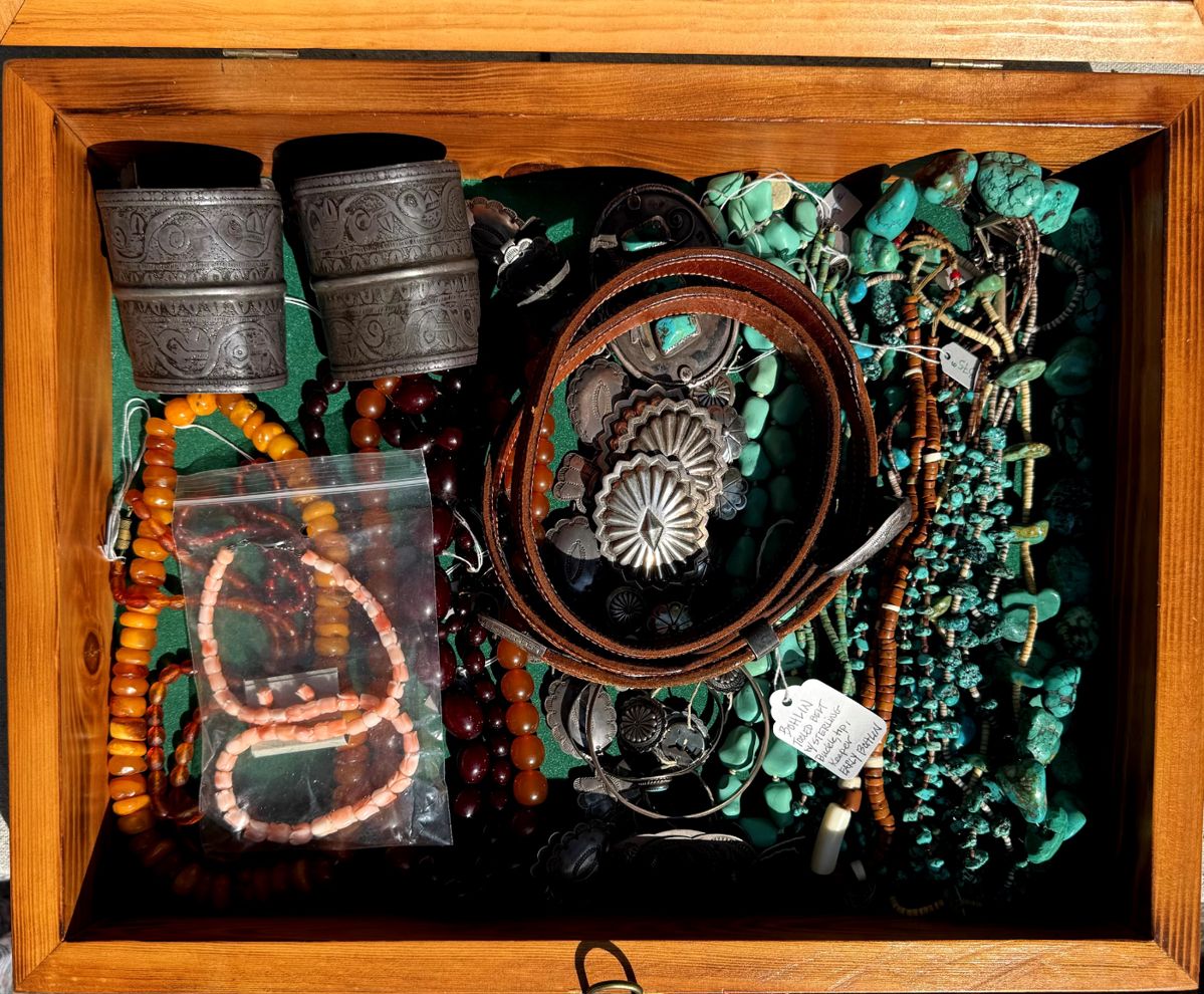 vintage Native silver cuffs ponchos,coral and turquoise